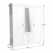 Skriňa KS2, sosna andersen, KORA NEW