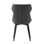 Jedálenská stolička, tmavosivá/čierna, SAGARA