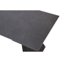 Jedálenský rozkladací stôl, grafit/čierna, 160-240,5x90 cm, SALAL
