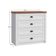 Komoda, sosna andersen/dub lefkas, PROVANCE K4