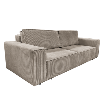 Rozkladacia pohovka, sivobéžová Taupe, HARPERA BIG SOFA