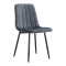 Stolička, tmavosivá Velvet látka/čierna, RAMITA TYP 1