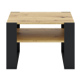 Konferenčný stolík, dub artisan/čierna, CARA 2