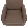 Relaxačné otočné kreslo, sivohnedá Taupe, MEKENZI