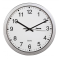 Nástenné hodiny CWA100 30cm strieborné