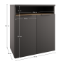 Komoda, antracit/dub cremona, ADAPO ADP04