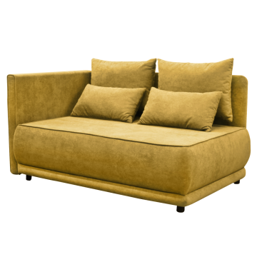 Rozkladacia pohovka, horčicová, ľavá, LIAMI