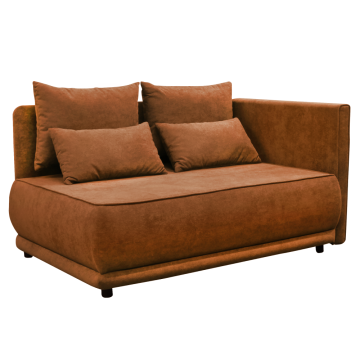 Rozkladacia pohovka, terakota, pravá, LIAMI