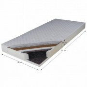 Matrac, pružinový, 80x200, KOKOS MEDIUM