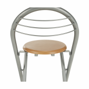 Barová stolička, buk/alumínium, BOXER