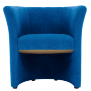 Klubové kreslo, modrá, CUBA