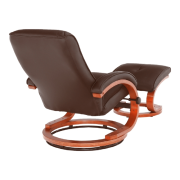 Relaxačné polohovacie kreslo, tmavohnedá, RYAN