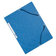 Kartónový obal hladký s gumičkou Q-Connect modrý