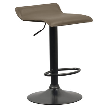 Barová stolička, sivohnedá Taupe ekokoža, BAILI