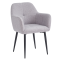 Jedálenské kreslo, sivá/čierna, SENER
