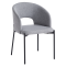 Jedálenská stolička, sivá/čierna, LONKA
