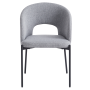 Jedálenská stolička, sivá/čierna, LONKA