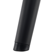 Kreslo s podnožou, sivá Velvet látka/čierna, HABEN