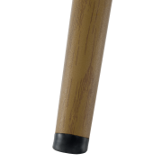 Kreslo s podnožou, ružová Velvet látka/dub, HABEN