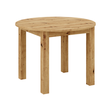 Jedálenský rozkladací stôl, dub artisan, 103-142x76 cm, HARRY