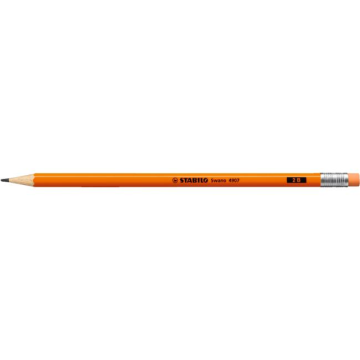 Ceruzka STABILO Swan Fluo s gumou oranžová 12ks