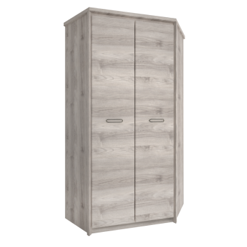 Rohová skriňa 2D, gaštan nairobi, JESI NEW