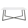 Konferenčný stolík, biela/čierna, BERTEL