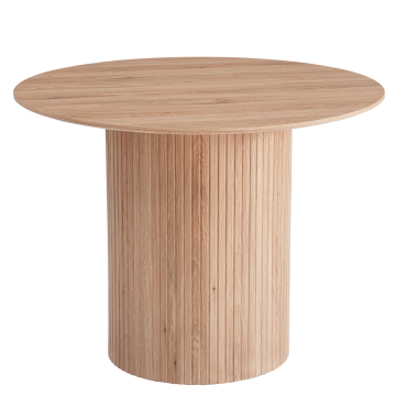 Jedálenský stôl, dub, priemer 100 cm, PAOLO