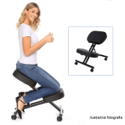 Ergonomická kľakačka, sivohnedá Taupe/buk, FLONET