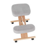 Ergonomická kľakačka, sivohnedá Taupe/buk, FLONET