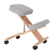 Ergonomická kľakačka, sivohnedá Taupe/buk, FLONET