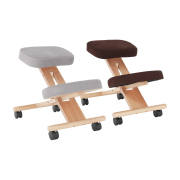 Ergonomická kľakačka, sivohnedá Taupe/buk, FLONET
