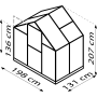skleník VITAVIA TRITON 2500 PC 6 mm zelený LG3649