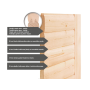 fínska sauna KARIBU HYTTI 2 (97707) terragrau LG4145