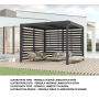 hliníková pergola LANITPLAST BIOCLIMATIC 33 BASIC LG4292
