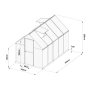 skleník LANITPLAST SARANA 6x10 PC 4 mm čierny LG4333