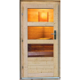 fínska sauna KARIBU NORGE (86205) natur LG3772