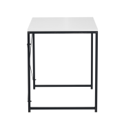 Písací stôl, biela/čierna, 90x60 cm, MELLORA