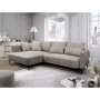 Rohová sedacia súprava, sivobéžová Taupe, ľavá, MURIEL ROH