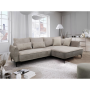 Rohová sedacia súprava, sivobéžová Taupe, pravá, MURIEL ROH