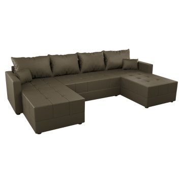 Univerzálna sedacia súprava, hnedá, DUAN U UNI