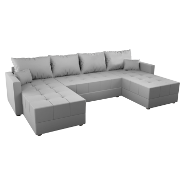 Univerzálna sedacia súprava, sivá, DUAN U UNI