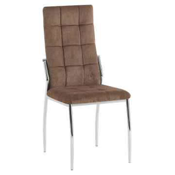 Stolička, tmavohnedá látka/kov, ADORA 2 NEW
