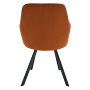 Dizajnové kreslo, terakota Velvet látka, AURIL