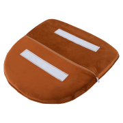 Dizajnové kreslo, terakota Velvet látka, AURIL