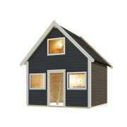 detský domček KARIBU KALLE (44578) terragrau LG4495