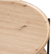 Konferenčný stolík, dub artisan/čierna, LAPIS