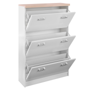 Botník 3K, biela/dub sonoma, TOPTY TYP 10