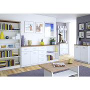 Botník 3K, biela/dub sonoma, TOPTY TYP 10