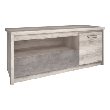 TV stolík 1D1S, gaštan nairobi/onyx, JESI NEW